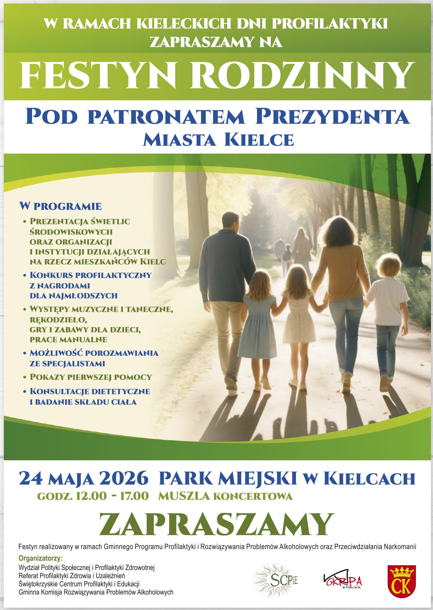 Festyn Rodzinny 24.05.2026r. Park Miejski - Muszla Koncertowa